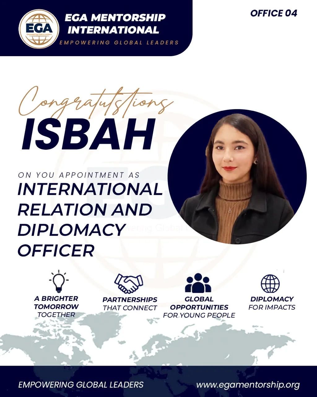 International Relations Officer - EGA Mentorship International