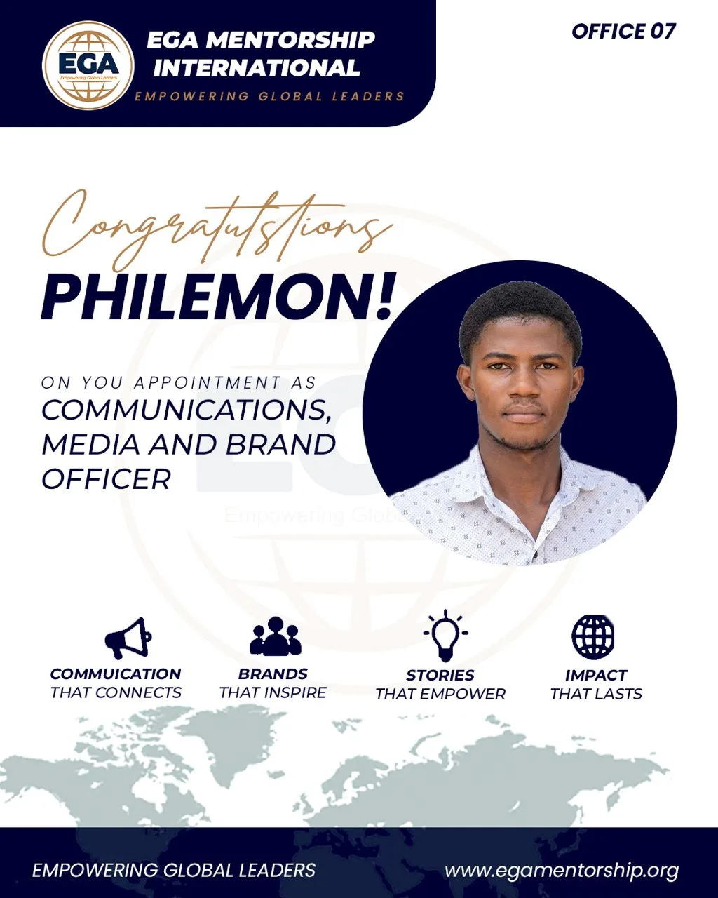 Communications & Brand Officer - EGA Mentorship International