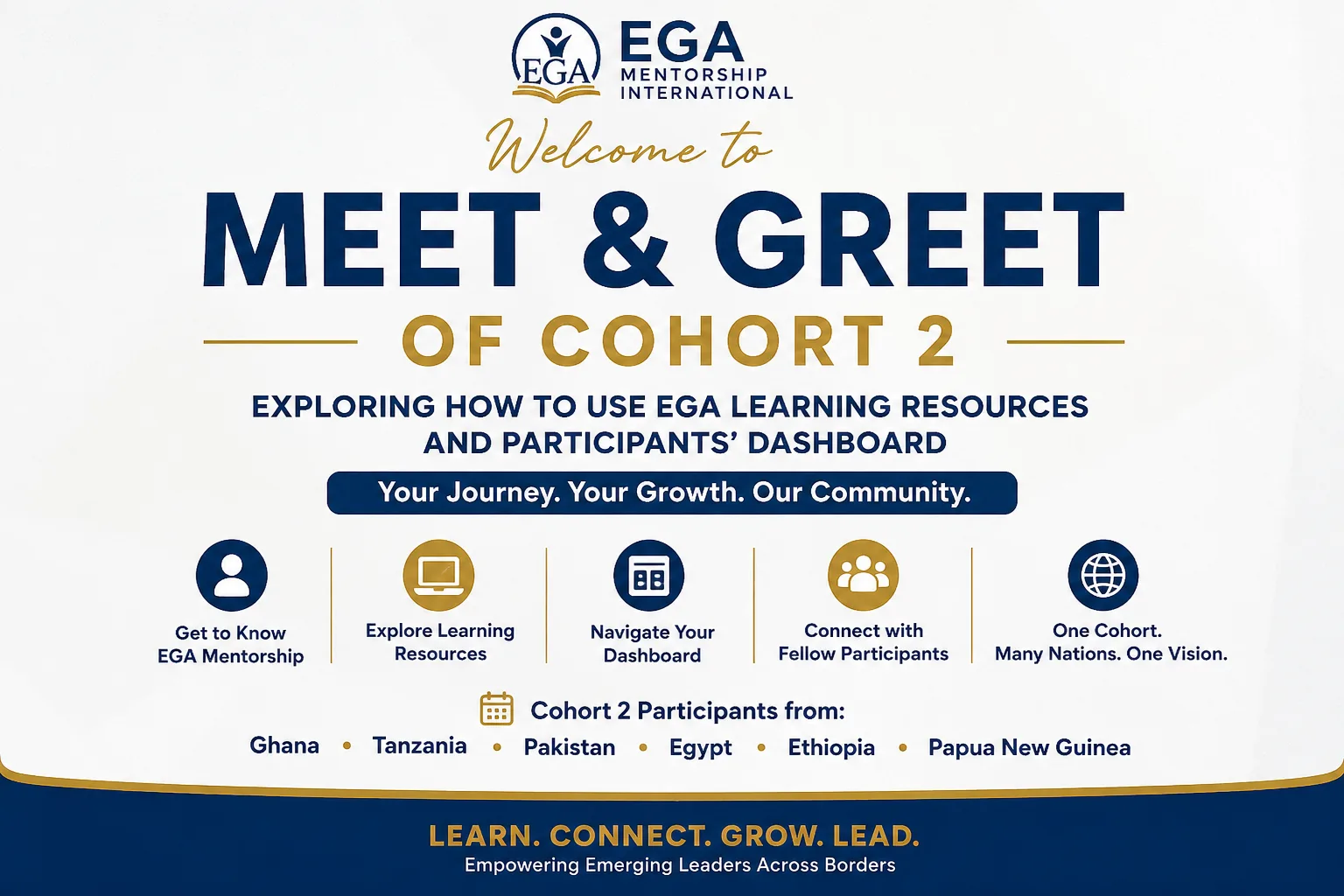 Meet and Greet of Cohort 2: Exploring EGA Learning Resources and Participants' Dashboard