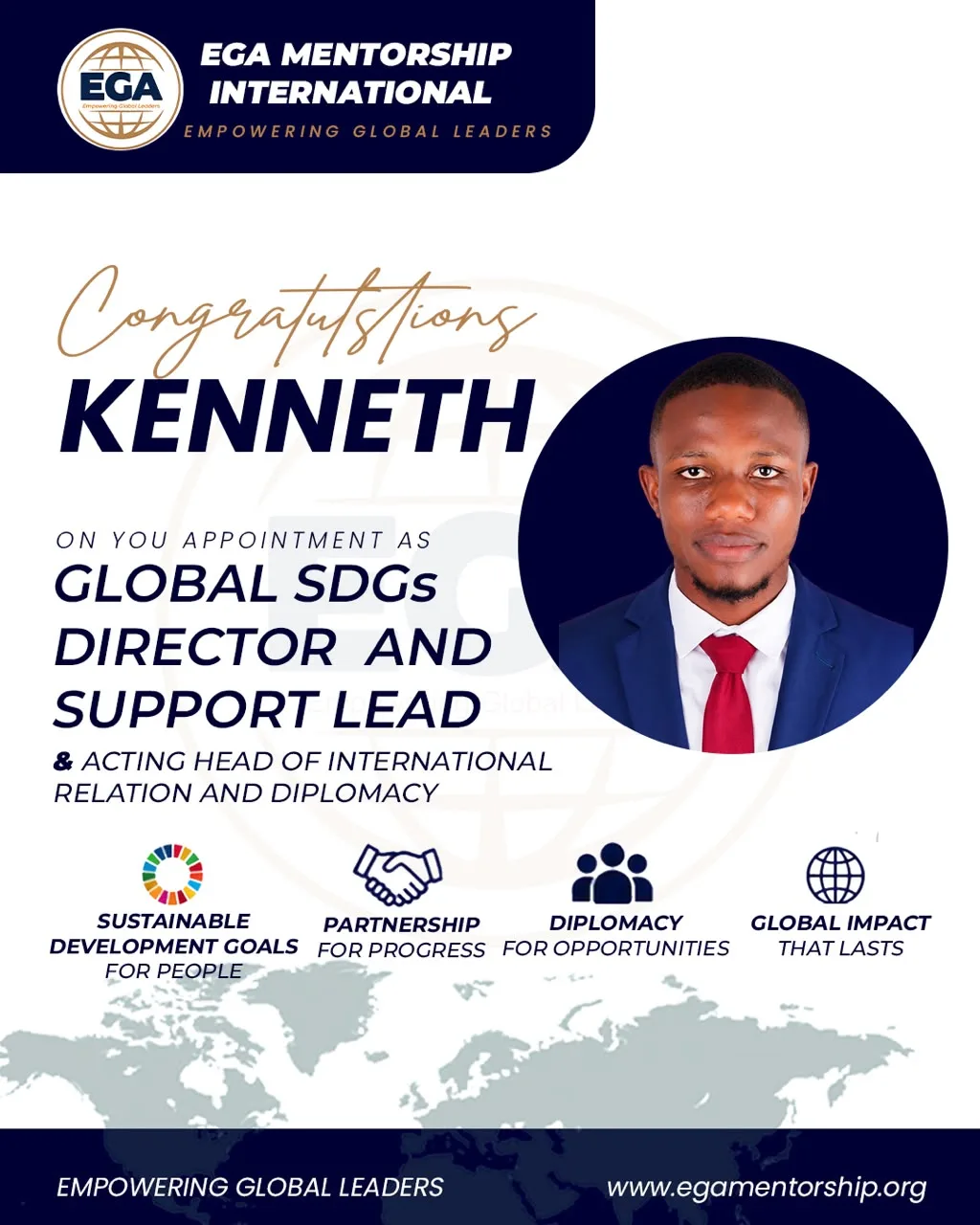 Global SDGs Director - EGA Mentorship International